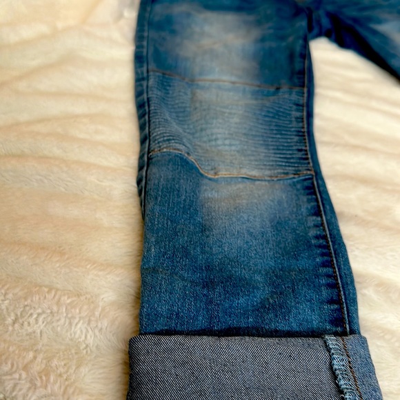 COPY - M | Blue Denim Overalls with Knee Embroidery - Picture 5 of 8